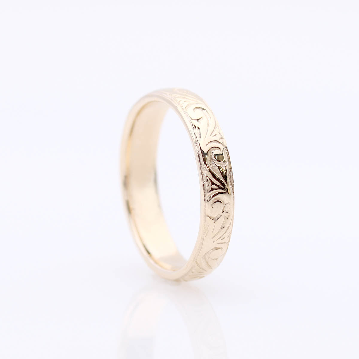 Men’s Art Deco Inspired Wedding Band #L1039 - Wedding Bands for Him