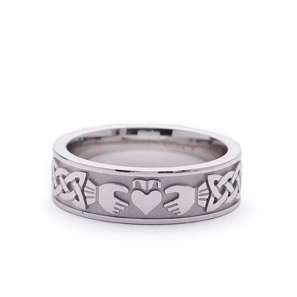 Men's Claddagh Wedding Band #MB-CL5219 - Leigh Jay & Co.