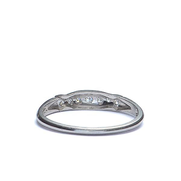 Mid-Century Diamond Wedding Band #VR160504-02 - Leigh Jay & Co