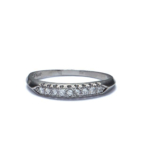 Midcentury Diamond Wedding band #VR160614-02 - Wedding Bands