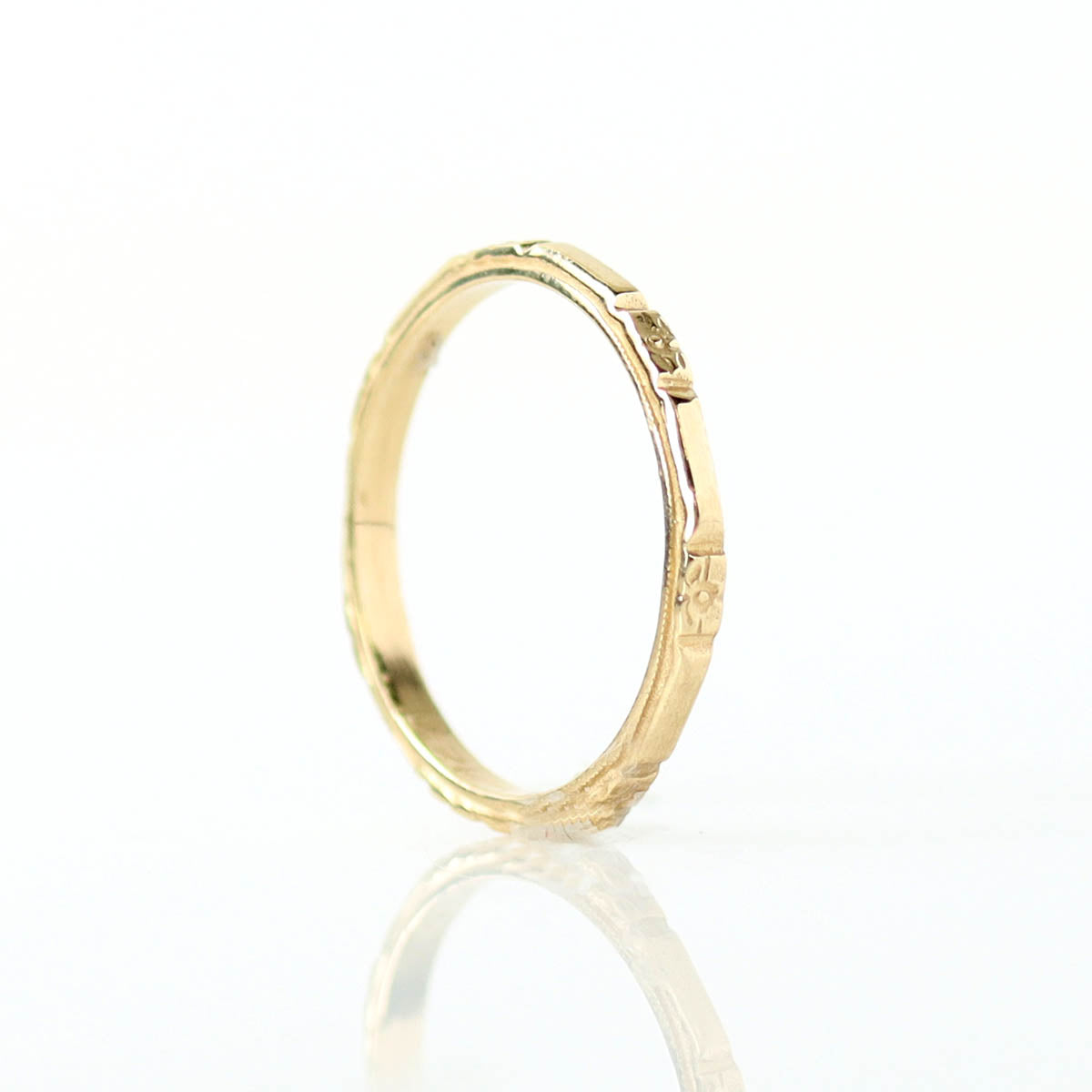 Orange Blossom Wedding Band #L3702 - Wedding Bands
