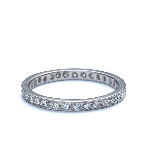 Platinum Diamond Eternity band #L1036E PLAT-2 - Leigh Jay & Co.
