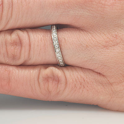Platinum Diamond Eternity band #L1036E PLAT-2 - Wedding Bands