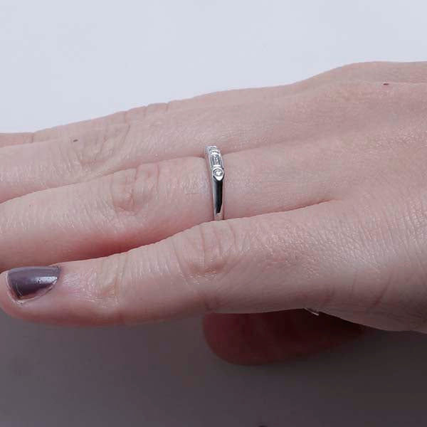 Platinum Replica Art Deco Wedding Band #L3447 Plat - Leigh Jay & Co.