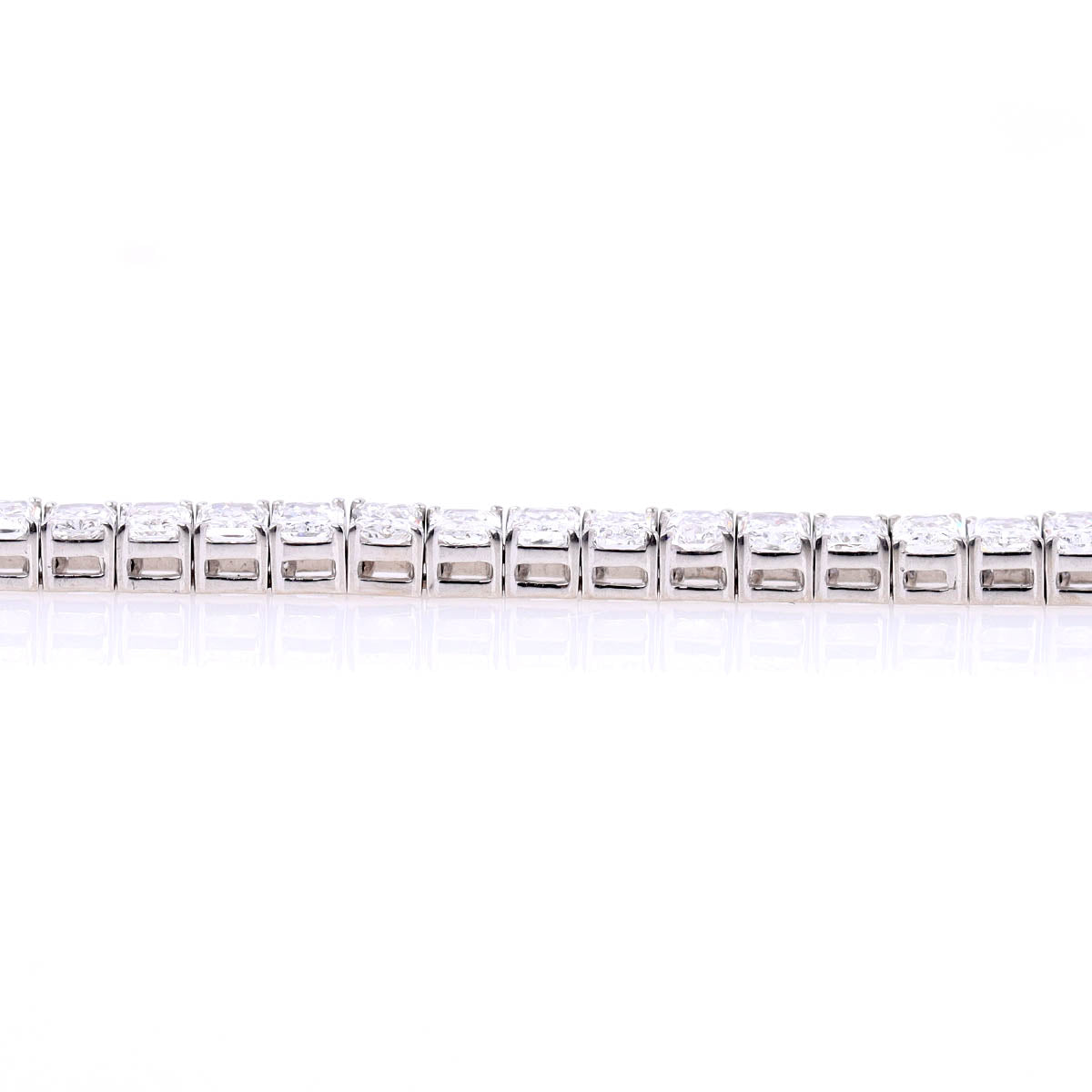 Radiant Cut Diamond Tennis Bracelet 8.39ct Total #TBRC14W8.39 - Bracelets