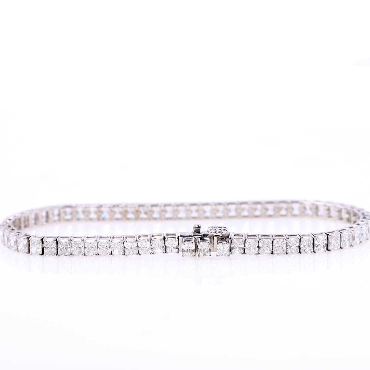 Radiant Cut Diamond Tennis Bracelet 8.39ct Total #TBRC14W8.39 - Bracelets