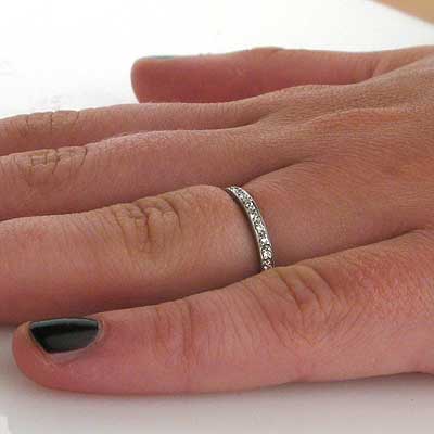 Replica 1930s Diamond Eternity Band #L1107 - Wedding Bands