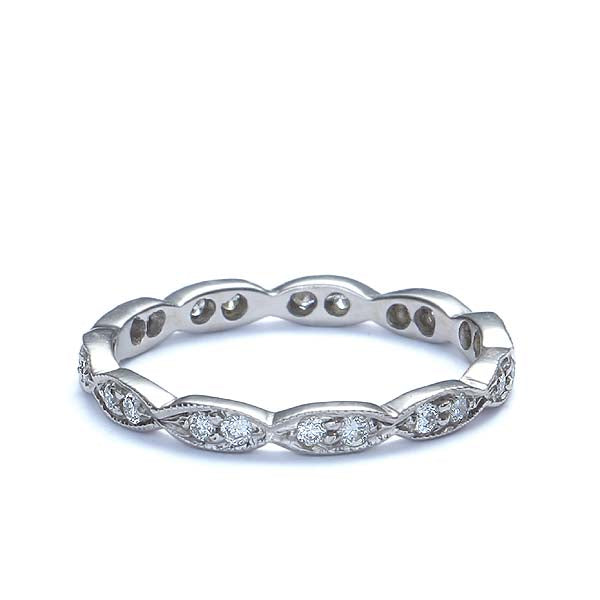 14k Diamond Wedding Band #L2202 14K - Leigh Jay & Co.