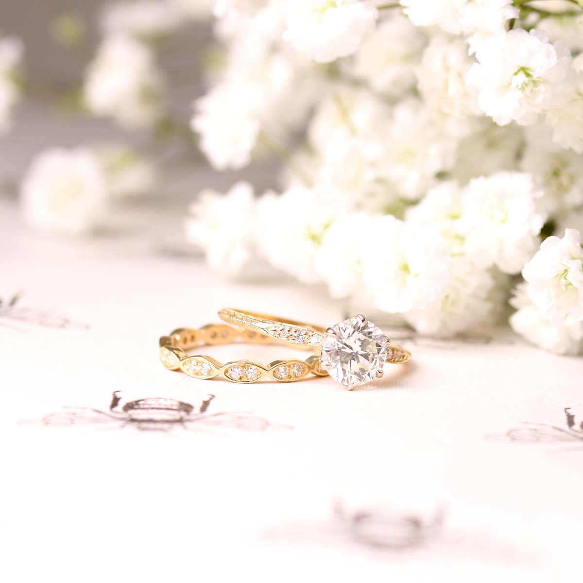 Edwardian Revival Engagement Ring #3604-1 Default Title