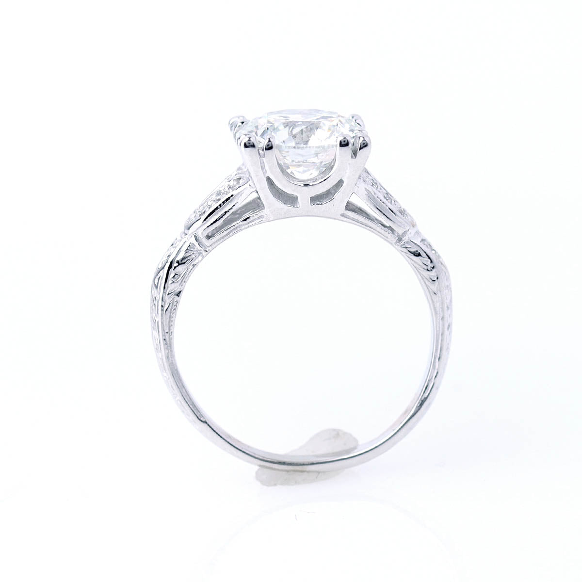 Replica Art Deco Engagement Ring #1003W14-4 - Engagement Rings