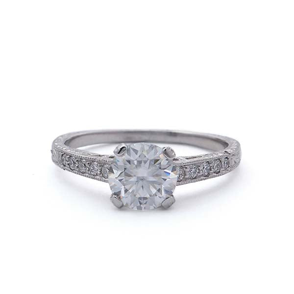 Replica Art Deco Engagement Ring #2675-36 - Leigh Jay & Co.