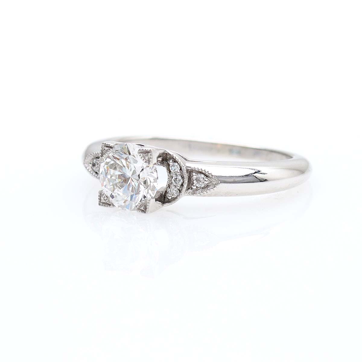 Replica Art Déco Engagement Ring #3024-6 - Engagement Rings