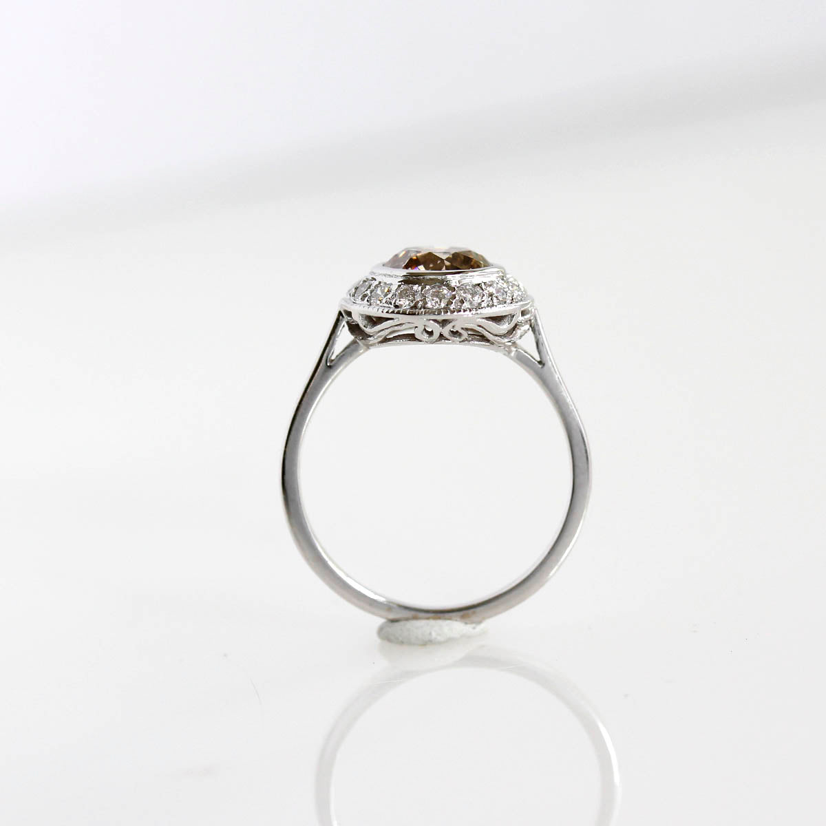 Replica Art Deco Halo Engagement Ring #3210-2 Default Title