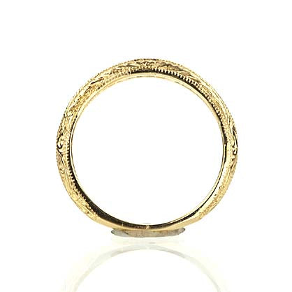 Replica Art Deco Wedding band #L2508WB 14K - Leigh Jay & Co.