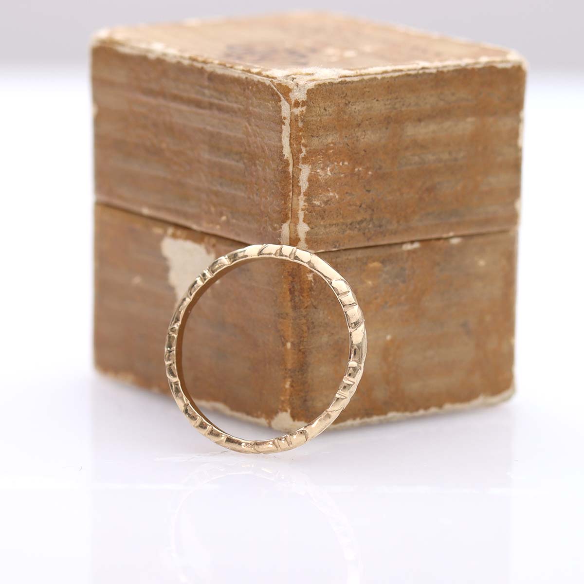 Replica Art Nouveau Floral Wedding Band #L2607B - Wedding Bands