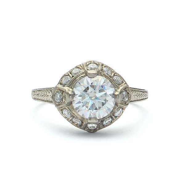 Replica Edwardian Engagement Ring #3068-4 - Engagement Rings