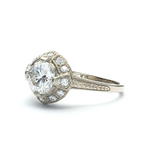 Replica Edwardian Engagement Ring #3068-4 - Engagement Rings
