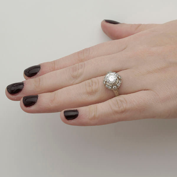 Replica Edwardian Engagement Ring #3068-4 - Engagement Rings