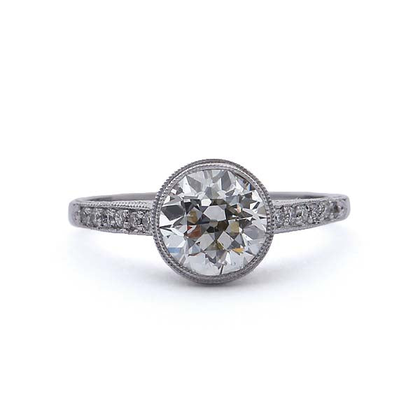 Replica Edwardian engagement ring #3158-2 - Leigh Jay & Co