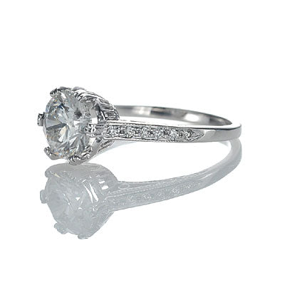 Replica Edwardian engagement ring #3158-2 - Leigh Jay & Co