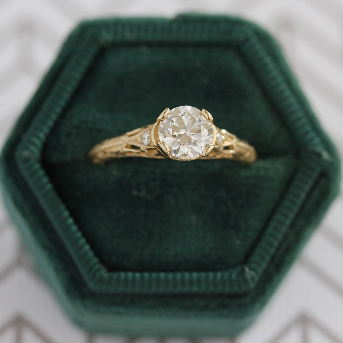 Replica Edwardian Engagement Ring #3257-25 Default Title