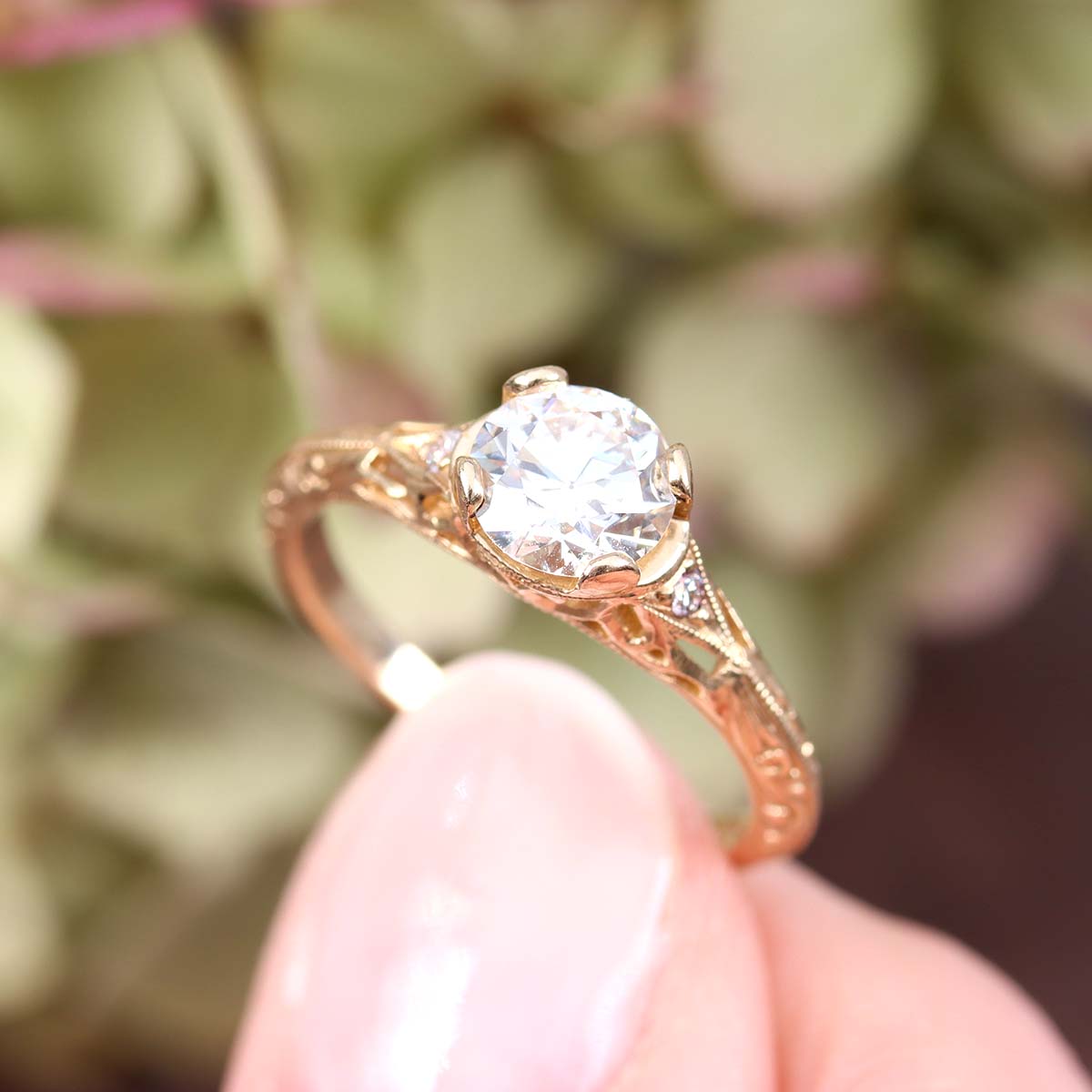 Replica Edwardian Engagement Ring #3257-25 Default Title