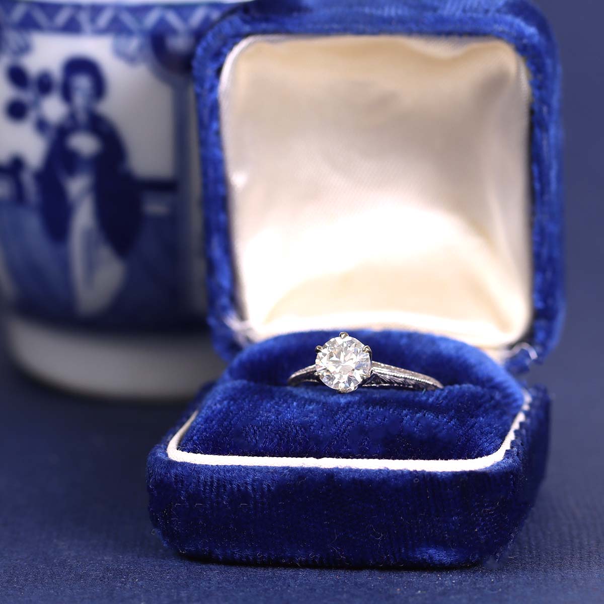 Replica Edwardian Engagement Ring #3257-25 Default Title