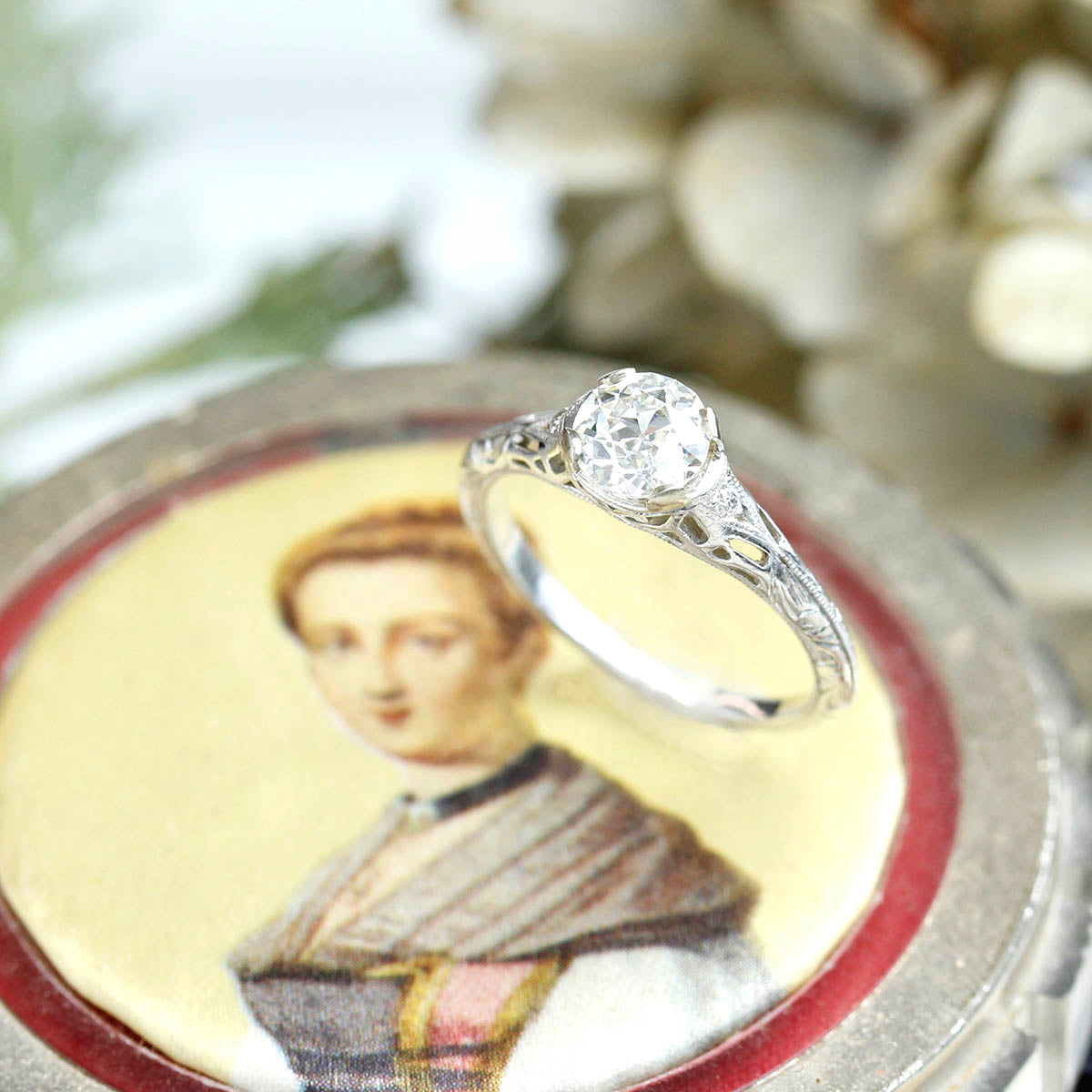 Replica Edwardian Engagement Ring #3257-26 Default Title