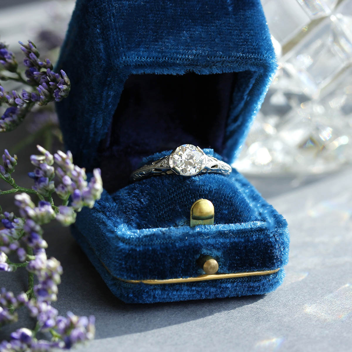 Replica Edwardian Engagement Ring #3257-26 Default Title