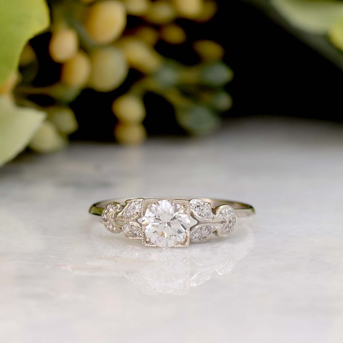 Reproduction of an Art Déco Engagement Ring #3154-3 - Engagement Rings