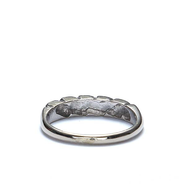 Retro 14k White Gold Wedding Band #VR503-08 - Wedding Bands
