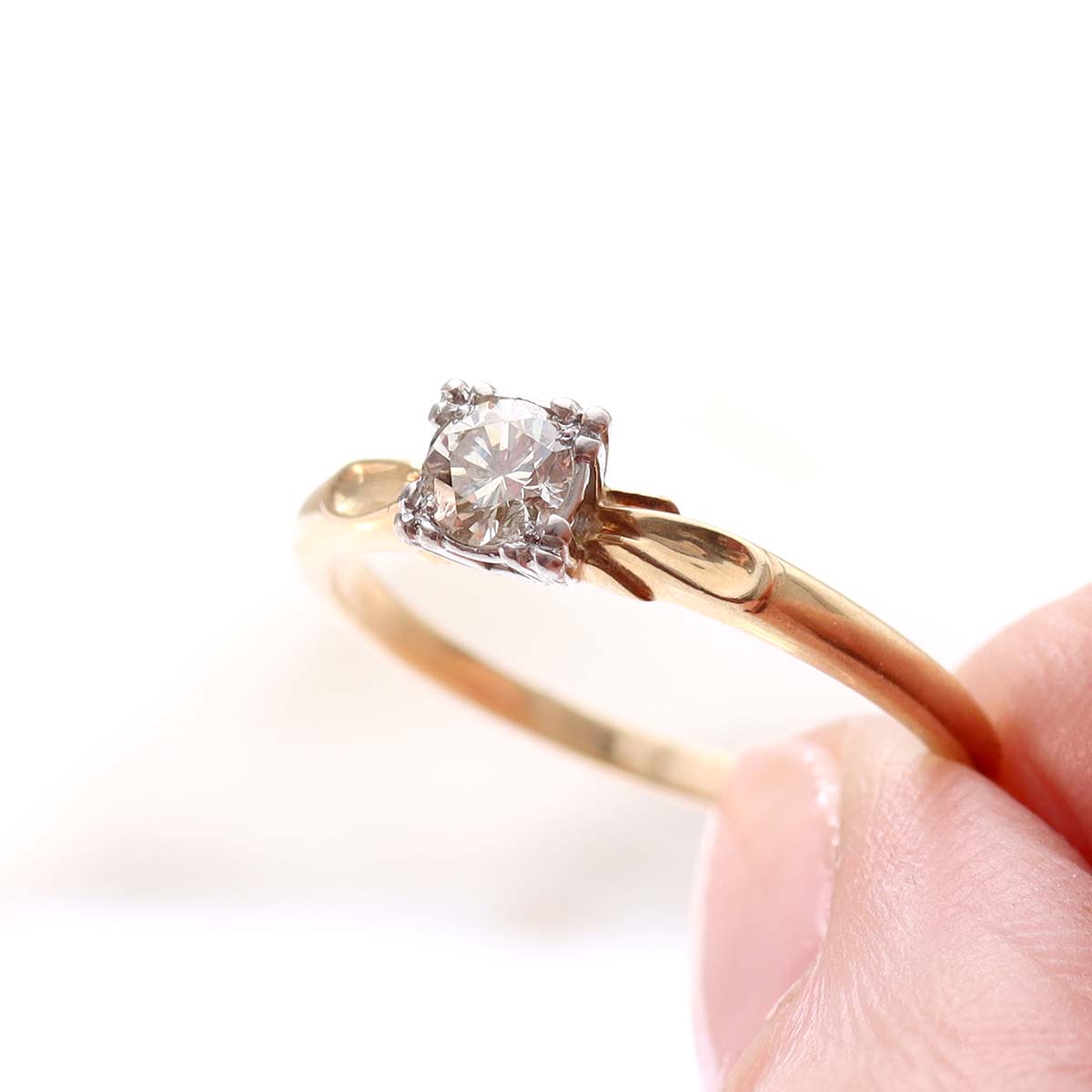 Retro 1940s Engagement Ring #VR240325-4 - Engagement Rings