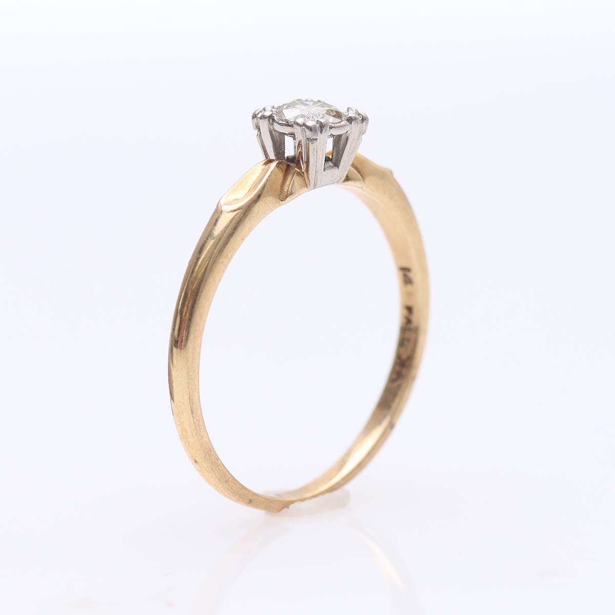 Retro 1940s Engagement Ring #VR240325-4 - Engagement Rings