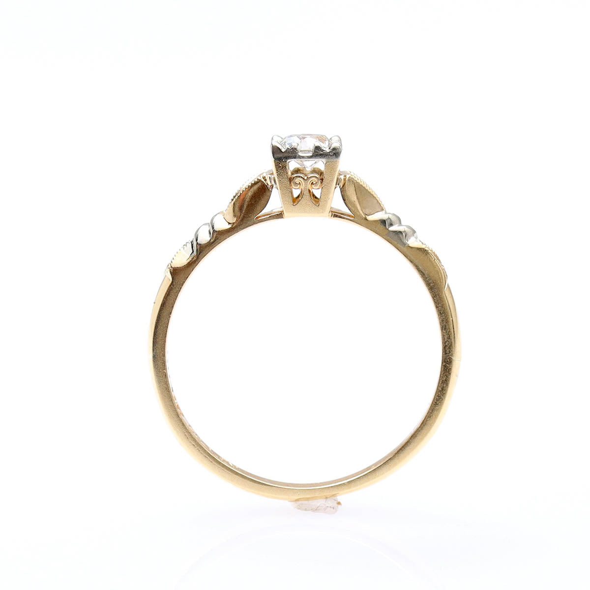 Retro 1940s Engagement Ring #VR241007-2 - Engagement Rings