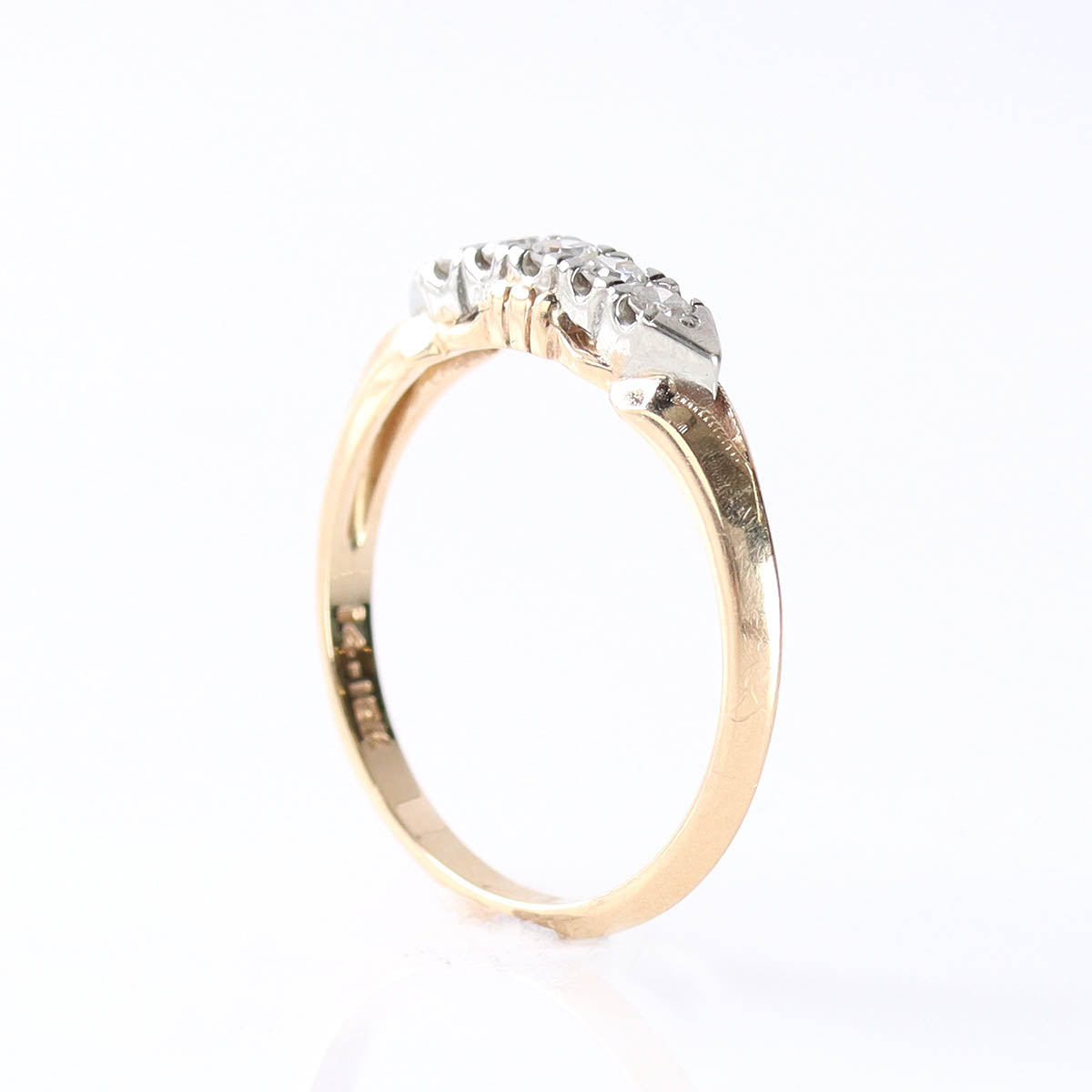 Retro 1940s Wedding Band #VB250116 - Wedding Bands