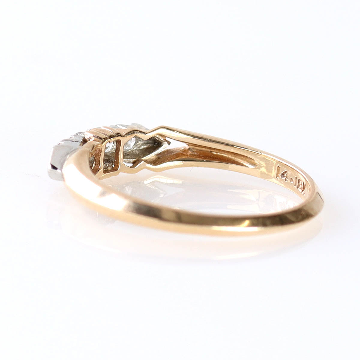Retro 1940s Wedding Band #VB250116 - Wedding Bands