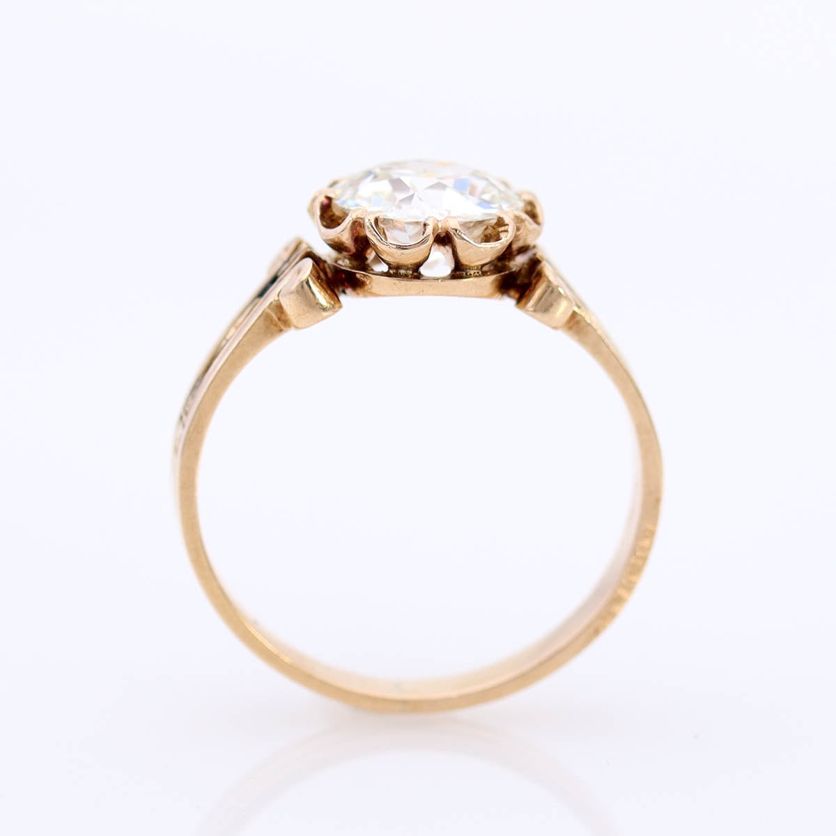 Rose Gold Victorian Antique Engagement Ring #VR250725 - Engagement Rings