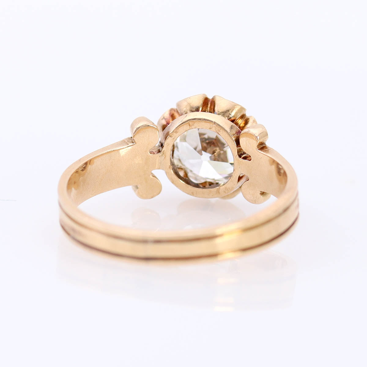 Rose Gold Victorian Antique Engagement Ring #VR250725 - Engagement Rings