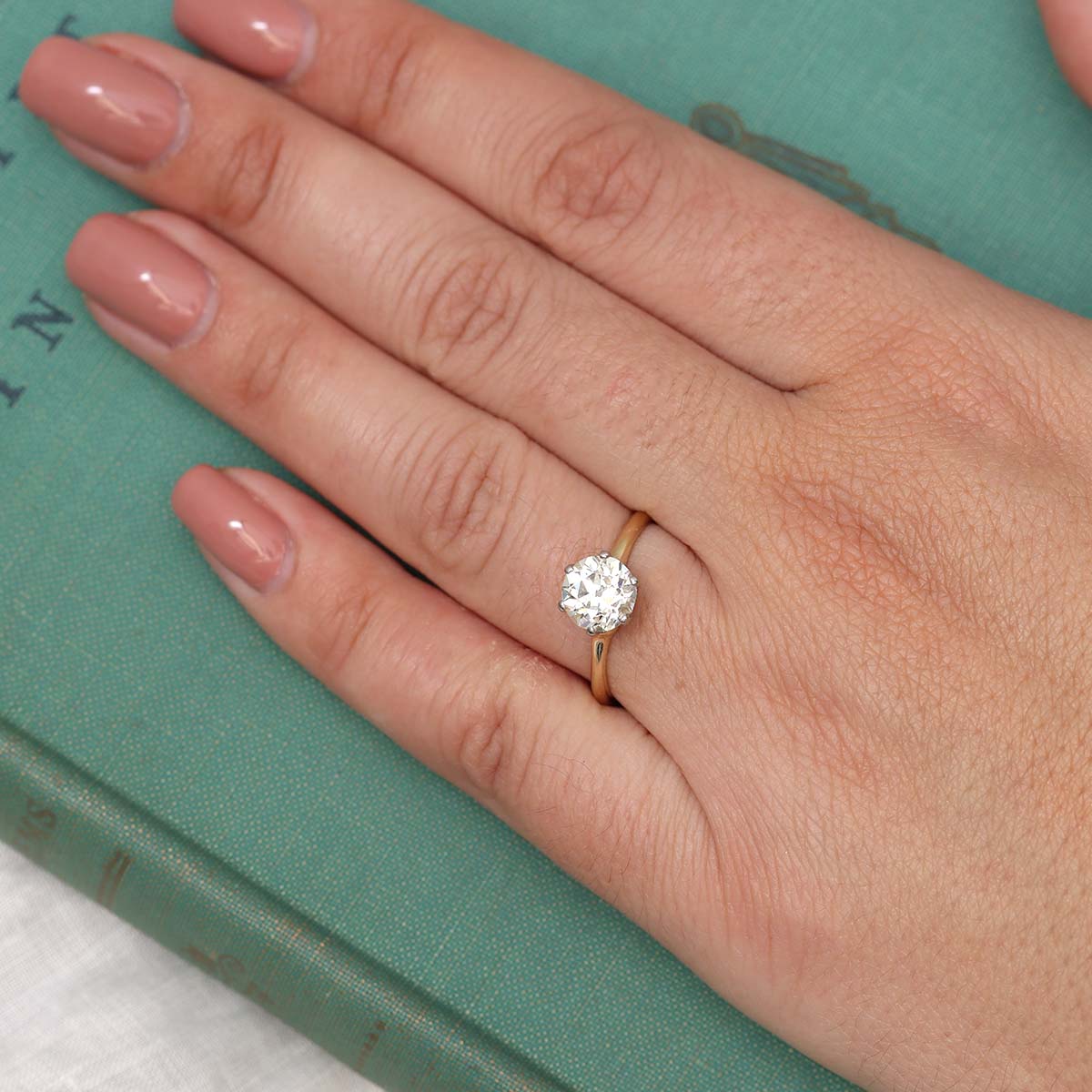 The Abigail Old European Cut Diamond Engagement Ring #3372-5 Default Title