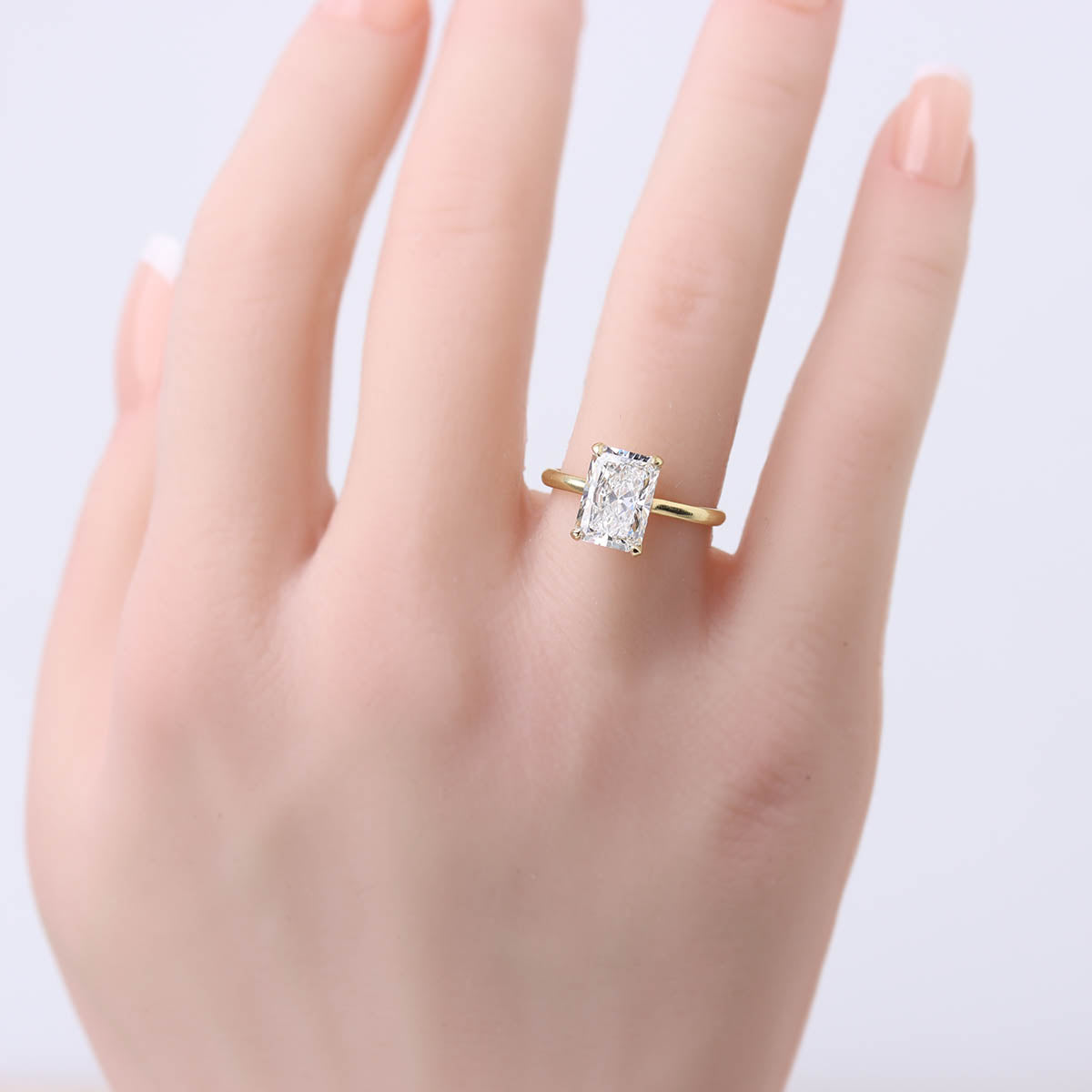 The Abigail Radiant Cut Engagement Ring #3372-15 - Engagement Rings