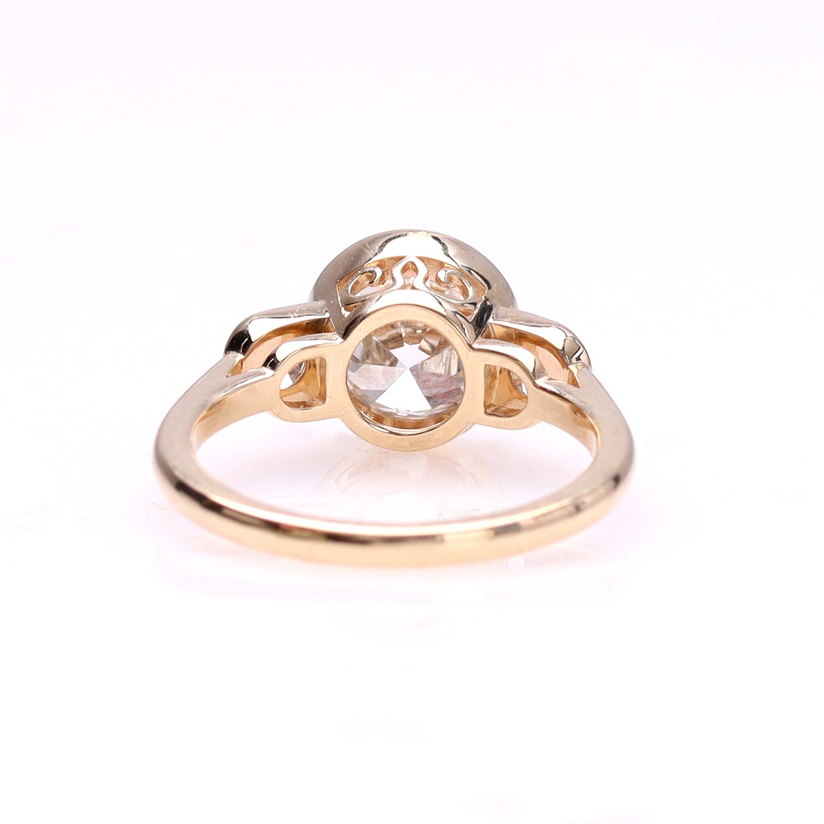 The Blair Bezel Set Engagement Ring #3670BZ - Engagement Rings