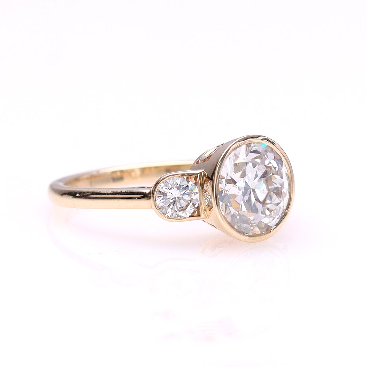 The Blair Bezel Set Engagement Ring #3670BZ - Engagement Rings