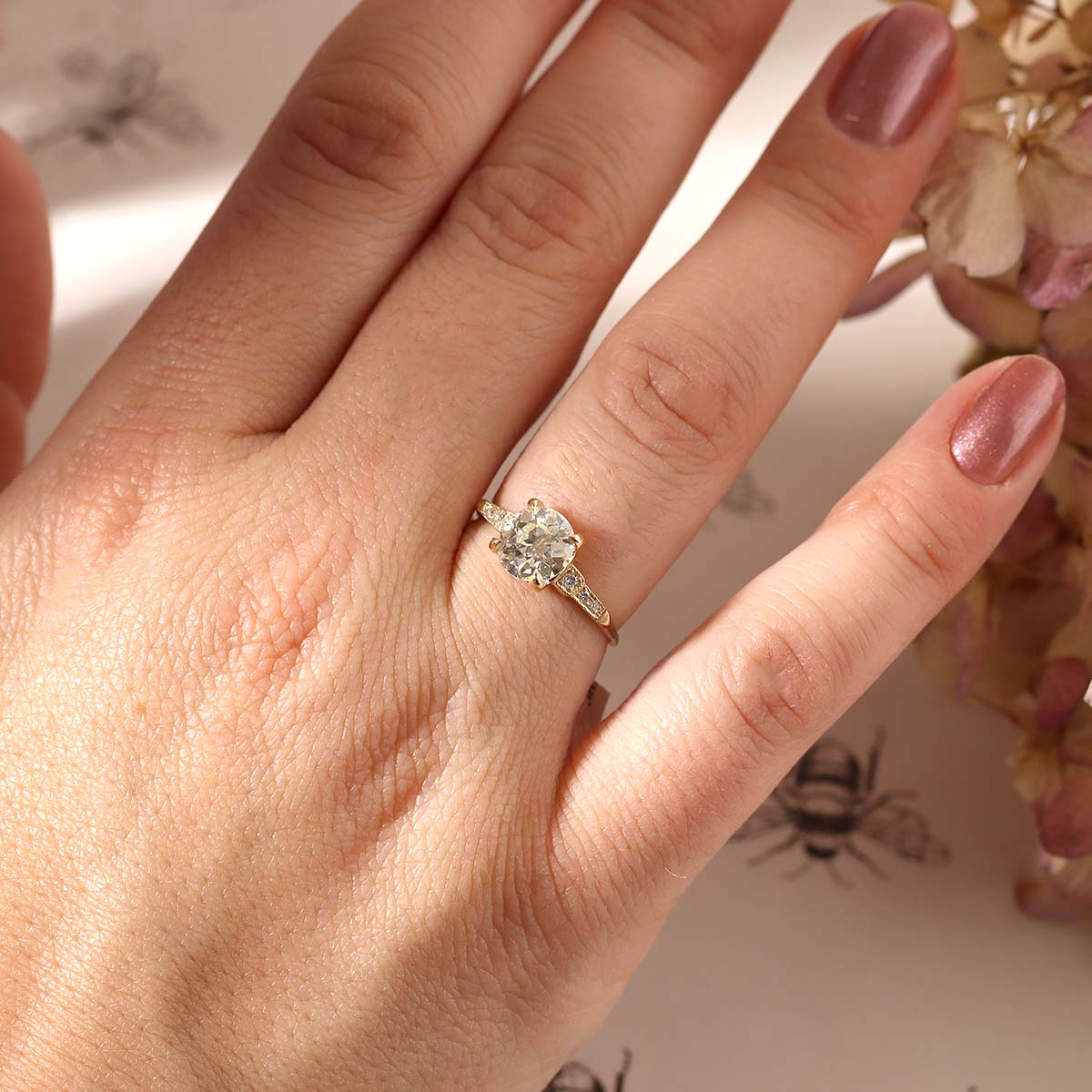 The Esther Replica Art Deco engagement ring #3297RD-5 - Engagement Rings