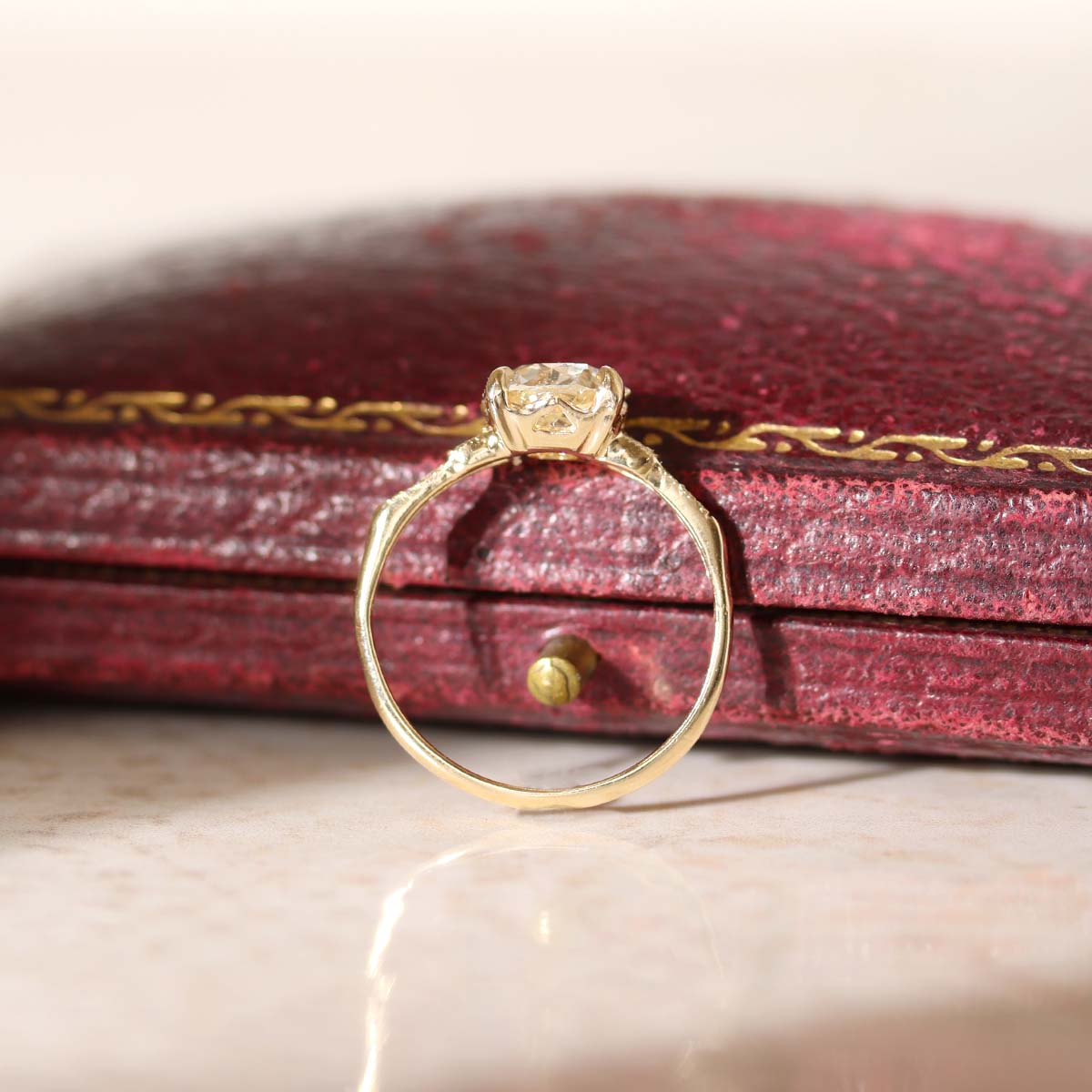 The Esther Replica Art Deco engagement ring #3297RD-5 - Engagement Rings