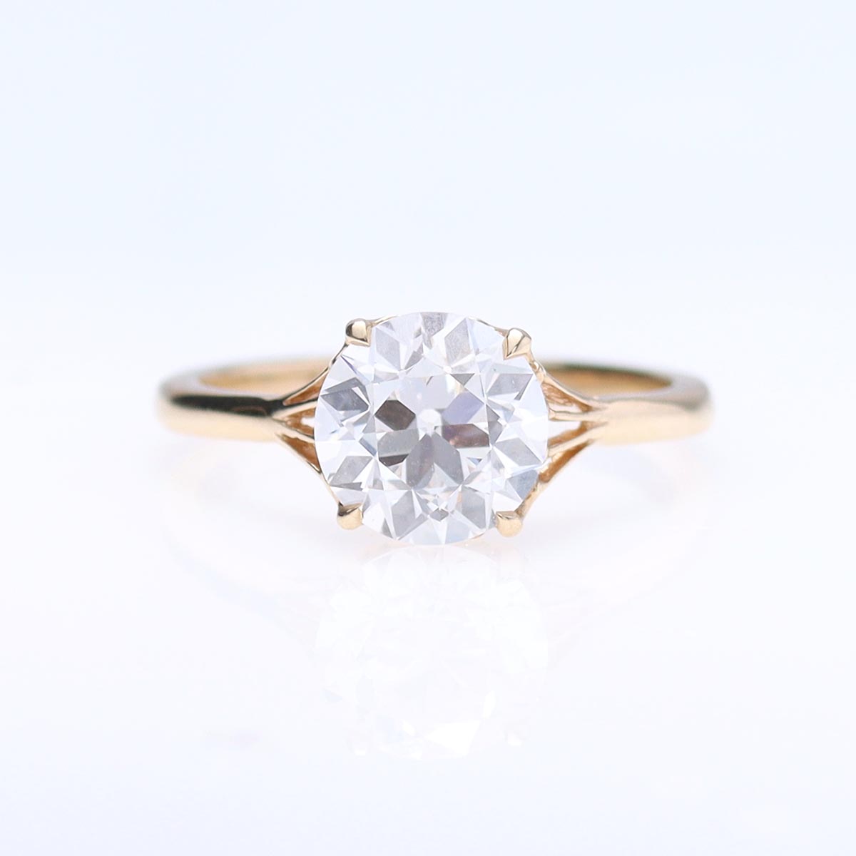 The Jane Diamond Solitaire Engagement Ring #3652-6 - Engagement Rings