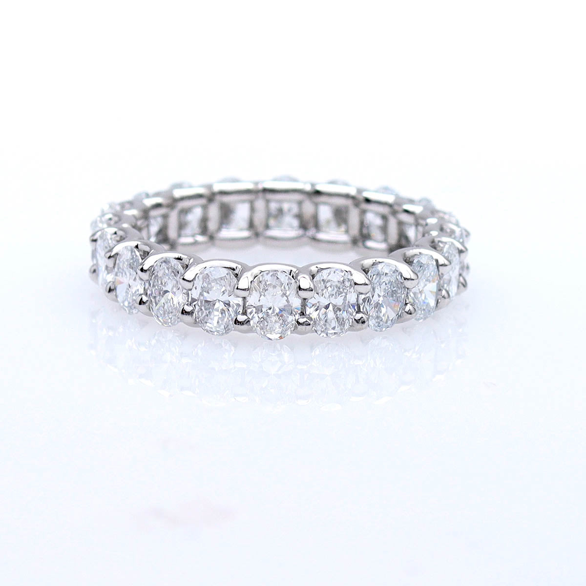 The Lauren Classic Oval Diamond Eternity Band #L3675PT - Wedding Bands