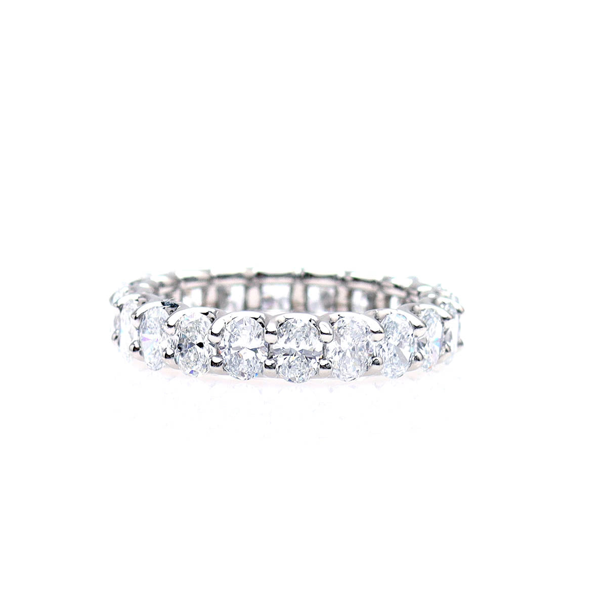 The Lauren Classic Oval Diamond Eternity Band #L3675PT - Wedding Bands