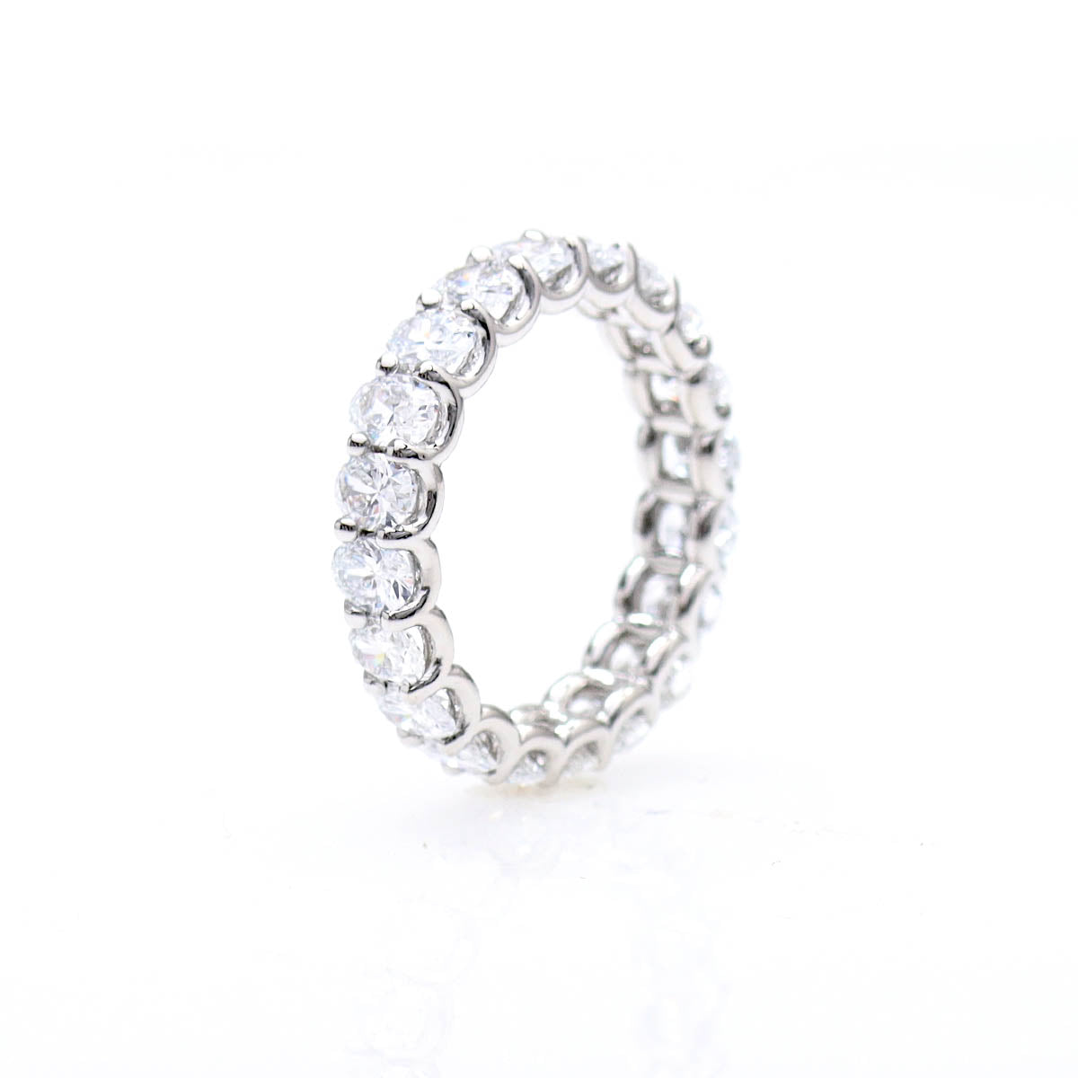 The Lauren Classic Oval Diamond Eternity Band #L3675PT - Wedding Bands
