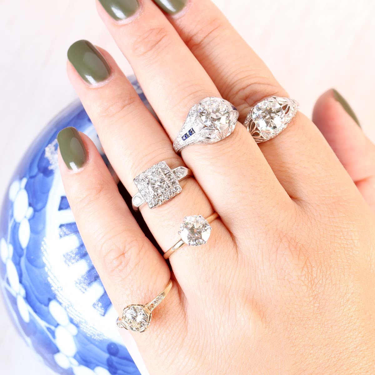 Art Deco Filigree Ring #VR210818-2 Default Title
