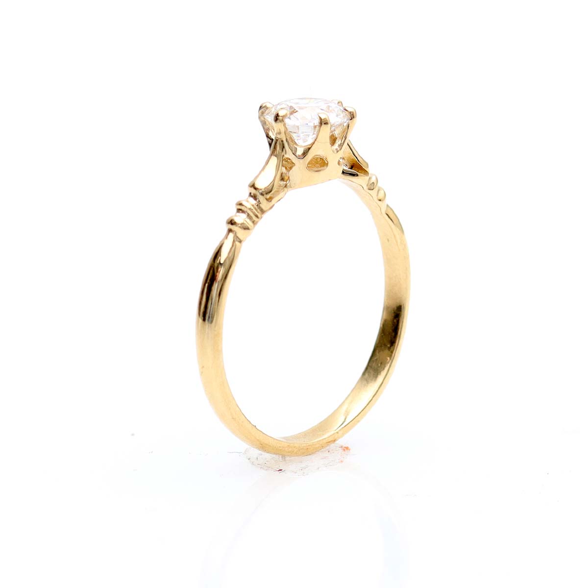 The Newport Edwardian Inspired Engagement Ring #3653-2 - Engagement Rings